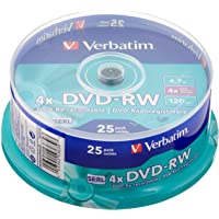 Verbatim 403718 - Pack de 25 DVD-RW de 4.7 GB